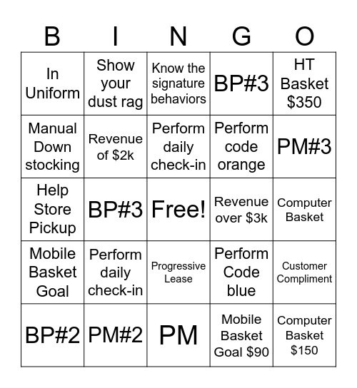 Saturday Extravaganza Bingo Card