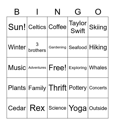 Get to Know Ms. Nash Bingo Card