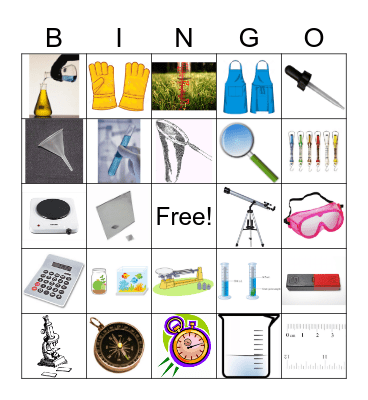Science Tool Bingo Card