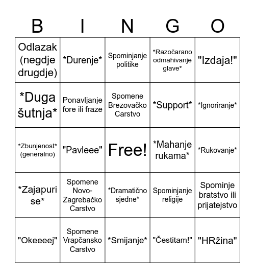 Banto (Ante Bingo) Bingo Card