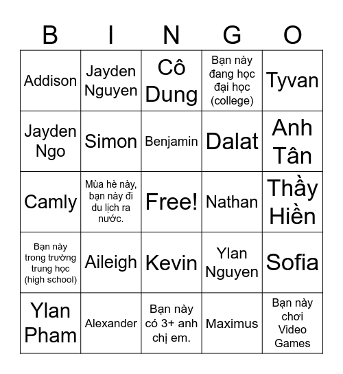 Blackout to win! Bingo Card