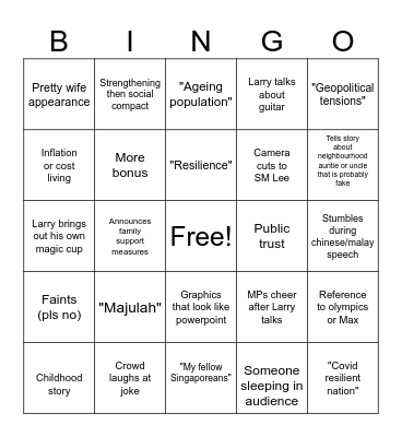 NDR 2024 BINGO Card