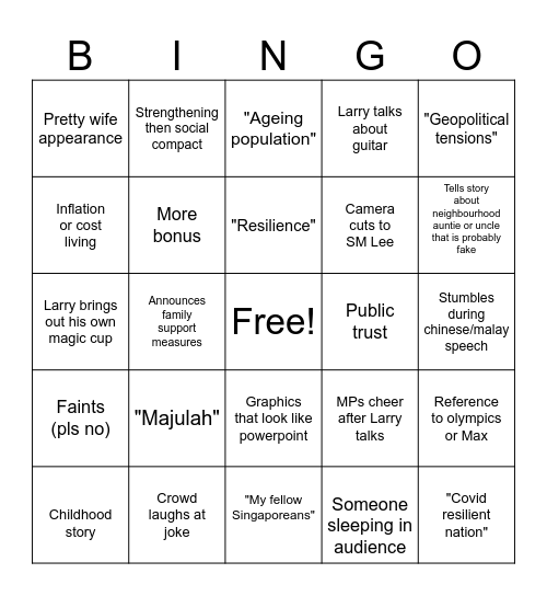 NDR 2024 BINGO Card