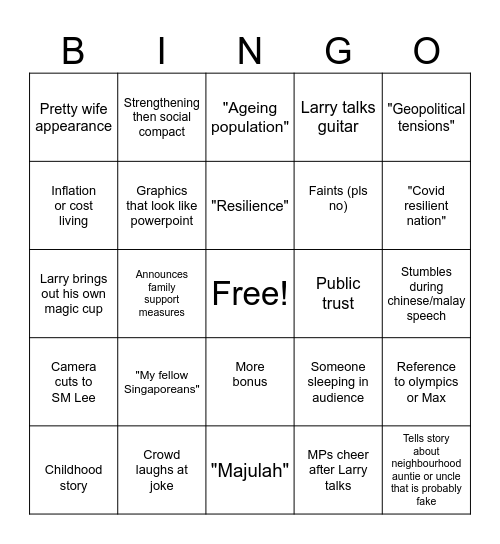 NDR 2024 BINGO Card
