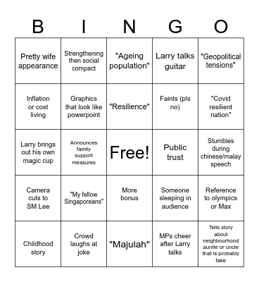 NDR 2024 BINGO Card