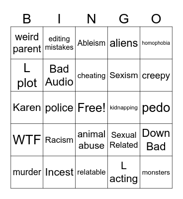 Tomorrow's Teachings Bingo Card