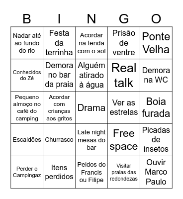 Bingo Oleiros Bingo Card