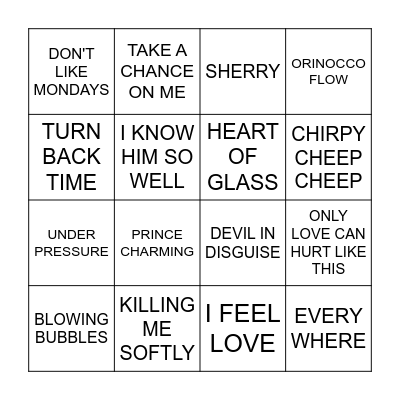 CROFT FAMILY BINGO Card
