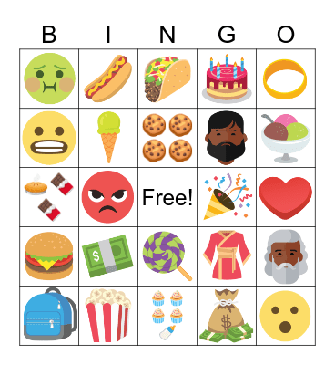 Emoji Bingo Card