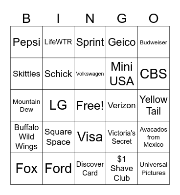 LAVISTA KENO Bingo Card