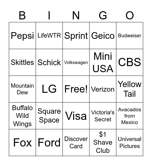 LAVISTA KENO Bingo Card