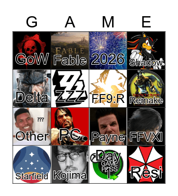 Gamescom 2024 Bingo Card