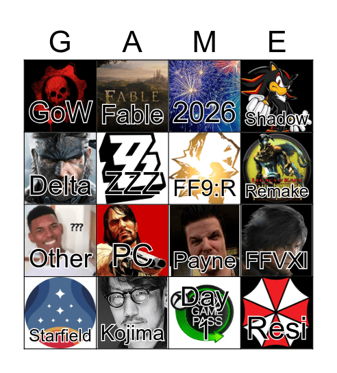 Gamescom 2024 Bingo Card