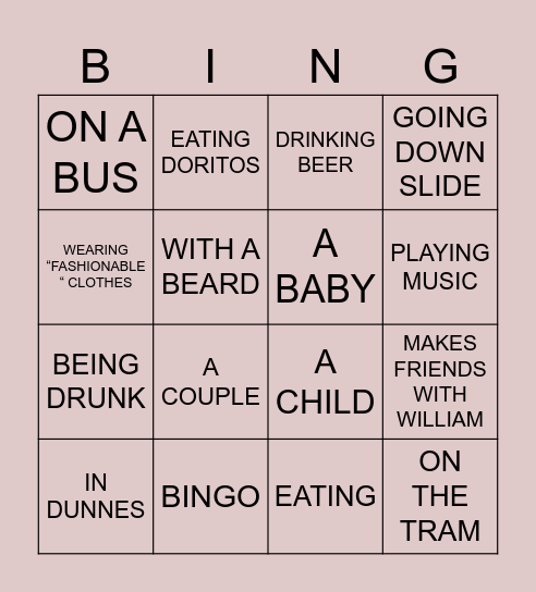 LES ROUX DE DUBLIN Bingo Card