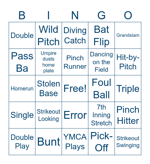 Champion Homes Baseball Bingo Card