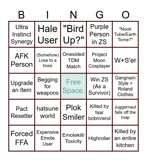 Poly_'s IA Bingo Card Bingo Card