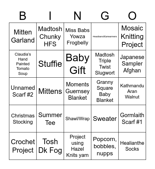 RTTB 6 Bingo Card