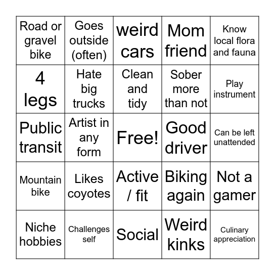 Will you get along with sass Bingo Card