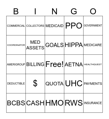 $$$$$  SHOW ME THE MONEY  $$$$$ Bingo Card