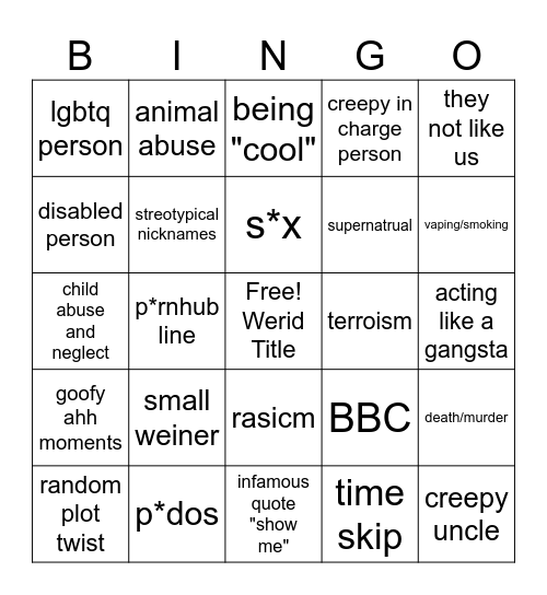 Tommorrows teachings Bingo Card