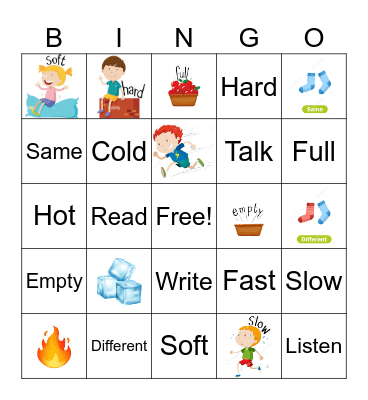 Science Class Bingo Card