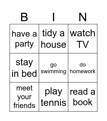 Did you ......? Bingo Card