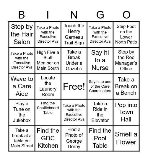 Scavenger Hunt Bingo! Bingo Card