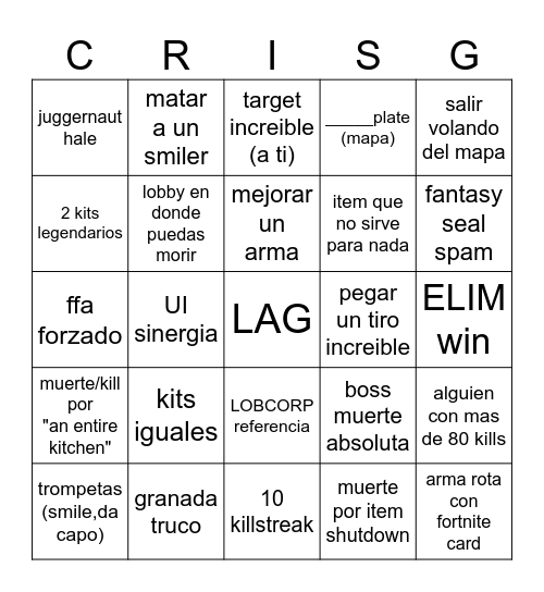 UBFGAUSFBASLIUEFASUYEKFAUEYASUG Bingo Card