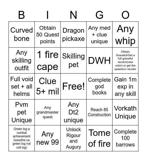 CabbageLords Bingo Card