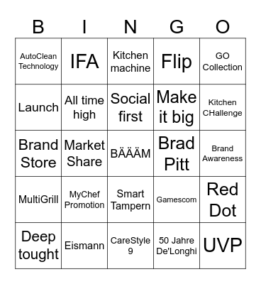 Kick Off Marketing 2024 Bingo Card