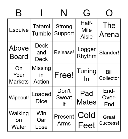 Monopoly Go Bingo Card
