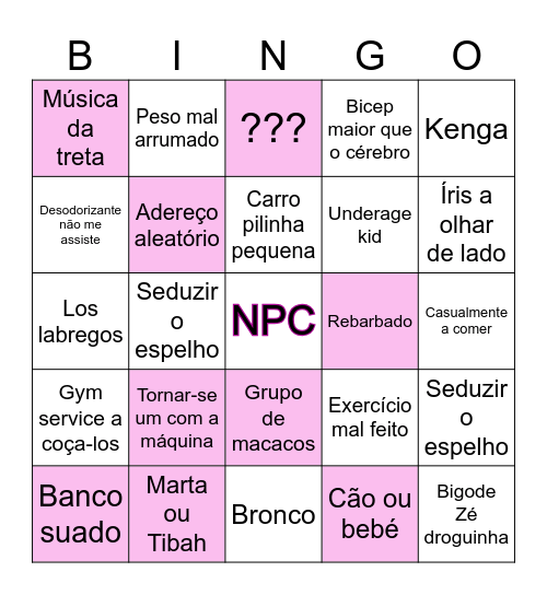 Big bingo Card