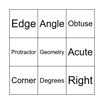 Maths Bingo! Bingo Card