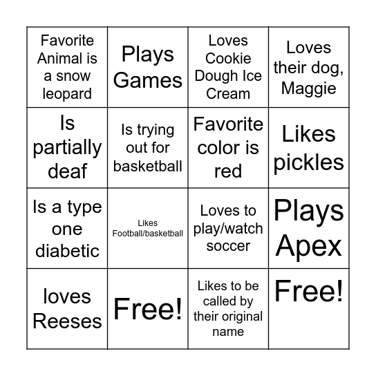 Tenor Bass Choir Bingo Card