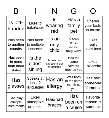 Icebreaker Bingo: Find Someone Who Bingo Card