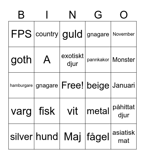 GET-TO-THE-POINT Bingo Card