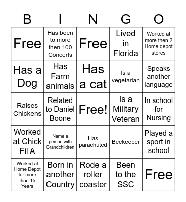 Home Depot Olympics 2024 Bingo Card