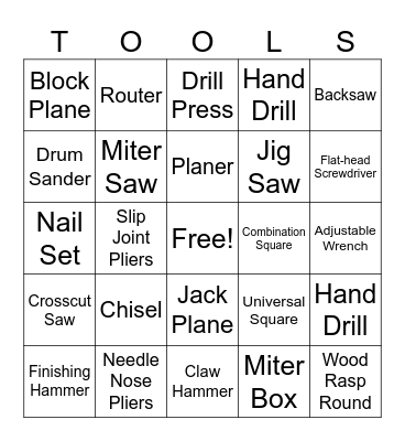 Intro. to Tech Education Bingo Card