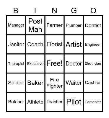 LABOR DAY BINGO Card