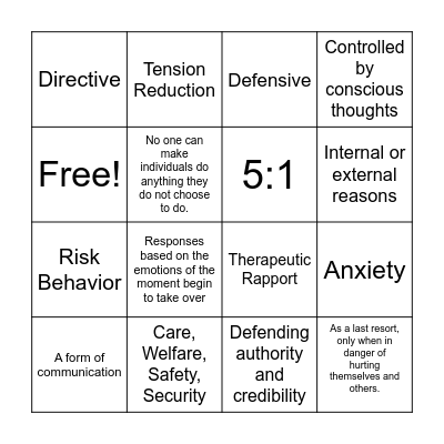 CPI BINGO Card