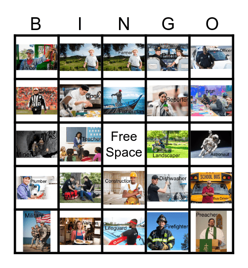 Labor Day Bingo Card