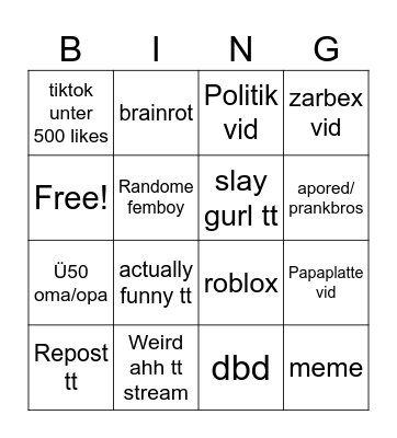 jgurhrhosgksdmgldsm Bingo Card
