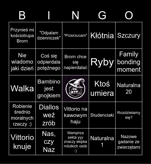 Magusy Bingo Card