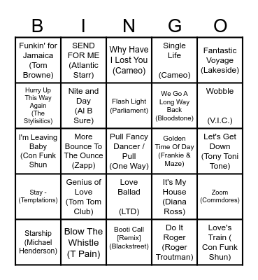 Old School 1 Bingo Card