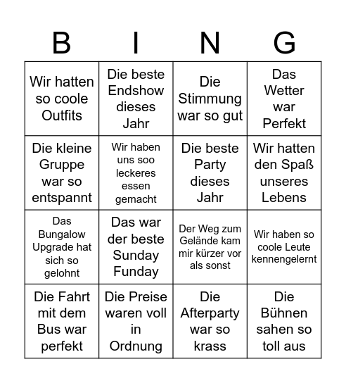 Sina Decibel Lie Detector Bingo Card