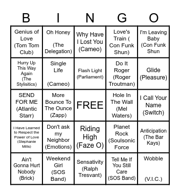 Old School R&B NB Bingo Card