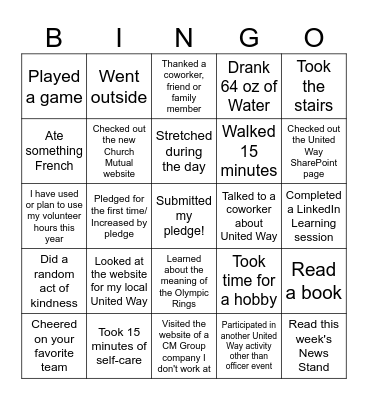 Ignite the Flame Bingo Card