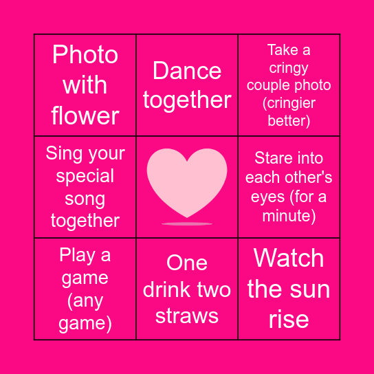 Love bingo Card