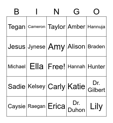 OSU School Psychology Bingo Card