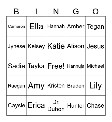 OSU School Psychology Bingo Card